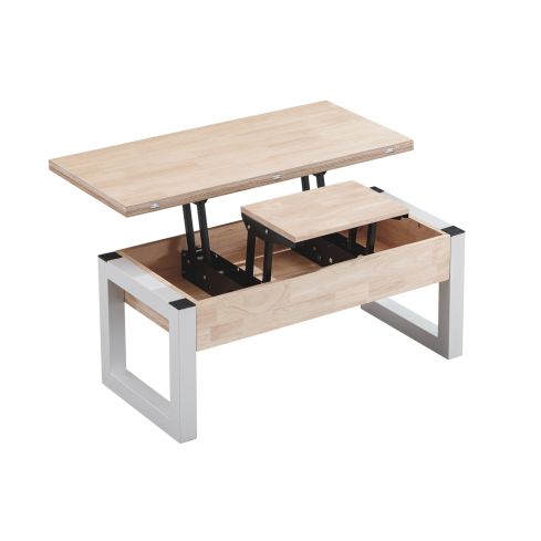 Mesa Centro Elevable y Extensible Loft Advance Nordish / Blanco