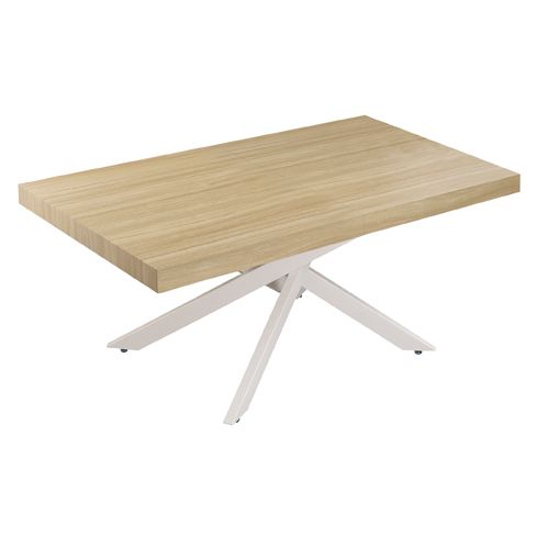 Mesa Comedor Extensible Leonardo 160 – 240 cm Oak / Blanco.