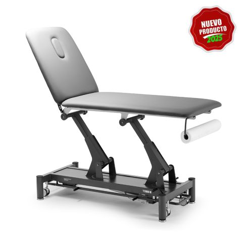 Camilla de masaje eléctrica Fisioterapia Premium de 2 secciones Modelo Classic 201 - Estructura Gris