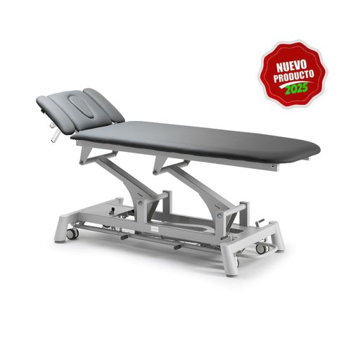 Camilla de Masaje eléctrica Premium de 4 secciones con 1 motor y agujero facial Modelo Titan 308 - Color Gris antracita