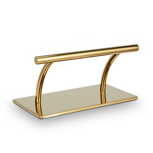 Reposapiés de Peluquería de acero inoxidable con forma curvada Modelo Godd Dorado