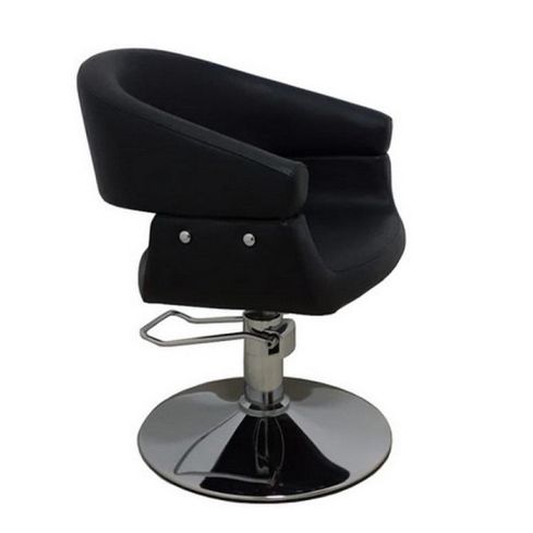 Sillón hidráulico con base redonda y diseño curvado Modelo LBH-26N - color Negro