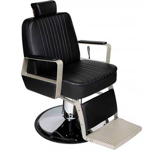 Sillón Barbero hidráulico reclinable y giratorio con reposabrazos Modelo Century