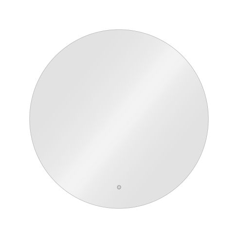 Tocador de Peluquería redondo estilo Moderno con espejo LED sin marco Modelo Aria 80 cm