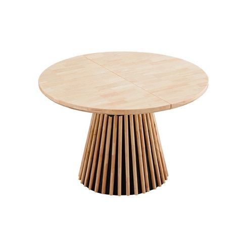 Mesa de comedor Redonda extensible con patas en forma de cono y tablero Nordish Modelo Grove 120