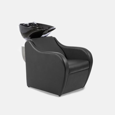 Lavacabezas Gama Alta con pica negra y reposapies eléctrico Modelo Metri