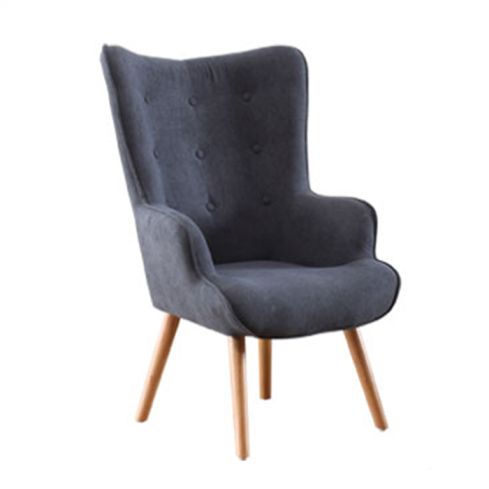 Sillón Butaca Tejido Gris con patas metálicas Modelo Voss Griss