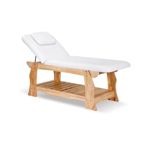 Camilla de masaje fija de 2 cuerpos con base de madera maciza Modelo Olga