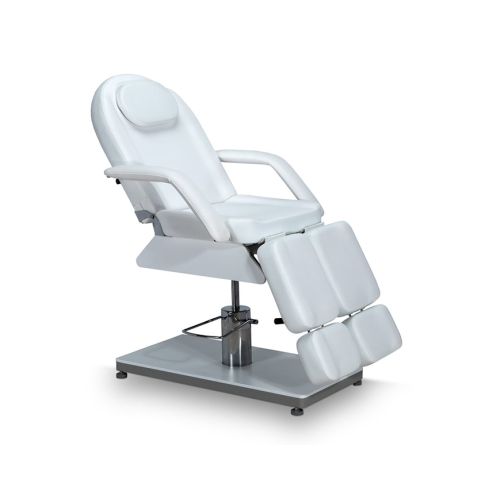 Sillón de Pedicura Gama Alta de 3 cuerpos con agujero facial Modelo Mensa WW Blanca