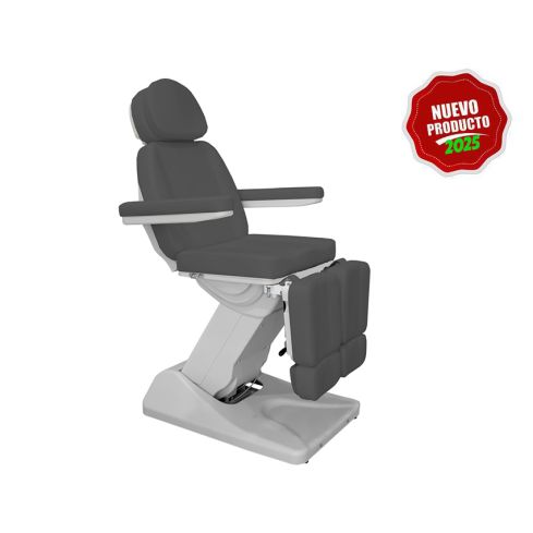 Sillón de Podología motorizado de Gama Alta de 2 motores Modelo Solstice WPP0009 Gris