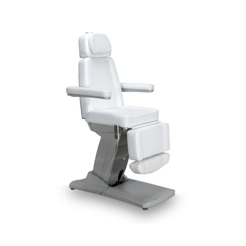 Camilla de Estética Gama Alta de 3 motores con agujero facial Modelo Aries 3W Blanca