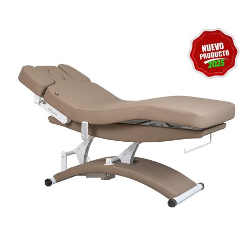 Camilla de Masaje eléctrica SPA con 3 motores, Calefacción y Base Curva Modelo Tal WKS028 - Color Beige