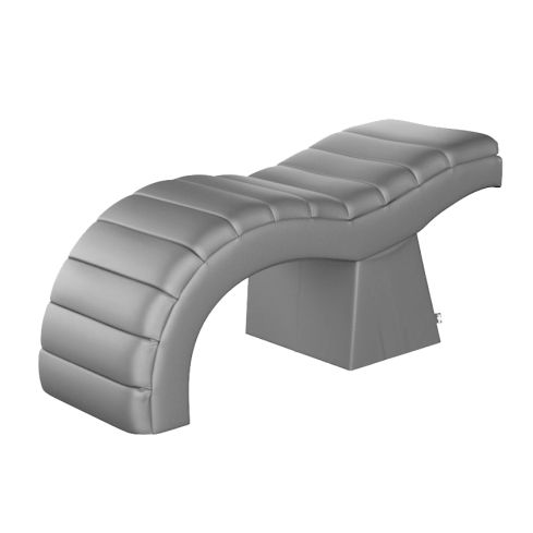 Camilla de estética fija ergonómica para extensión de pestañas Modelo Miralma Gris