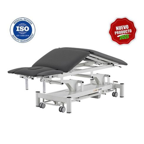 Camilla de Masaje eléctrica Premium de 5 secciones con 2 motores Modelo Nott Coinfycare - Color Gris