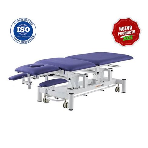 Camilla de Masaje eléctrica Premium de 5 secciones con 1 motor Modelo Rila Coinfycare - Color Azul