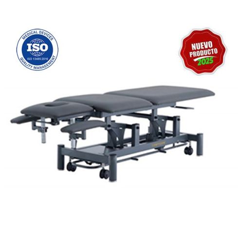 Camilla de Masaje eléctrica Premium de 5 secciones con 1 motor Modelo Rila Coinfycare Base gris - Color Gris