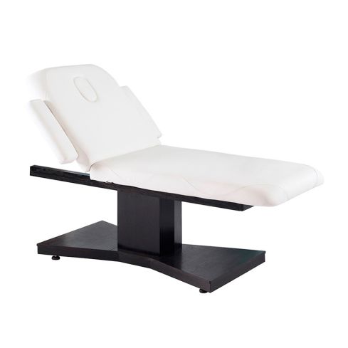 Camilla de Masaje eléctrica SPA con 1 motor y agujero facial Modelo Rukba Black Walnut