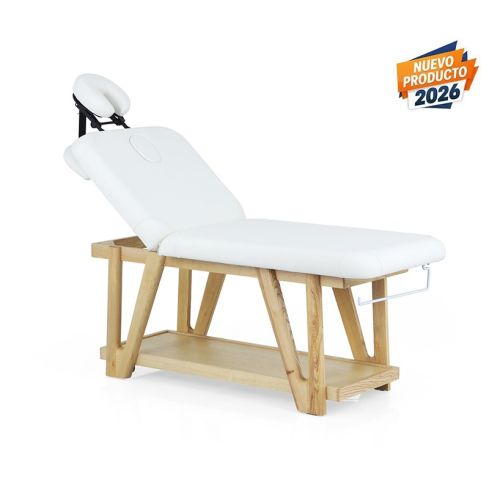 Camilla de masaje fija de 2 cuerpos con base de madera maciza Modelo Serr WKS035.A26 Weelko