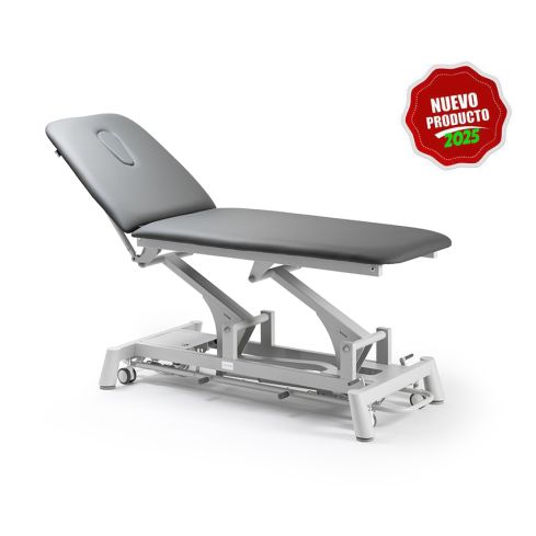 Camilla de Masaje eléctrica Premium de 2 secciones con 1 motor y agujero facial Modelo Titan 301 - Color Gris antracita