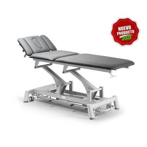 Camilla de Masaje eléctrica Premium de 5 secciones con 1 motor y agujero facial Modelo Titan 304F - Color Gris antracita