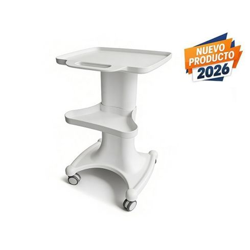 Carrito auxiliar de estética ABS con 2 estantes Modelo Cargo WKT008 Weelko