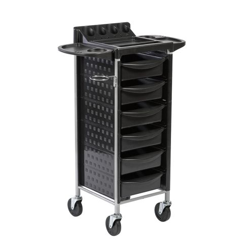 Carrito de peluquería con 6 cajones y bandeja superior Modelo Ymeet