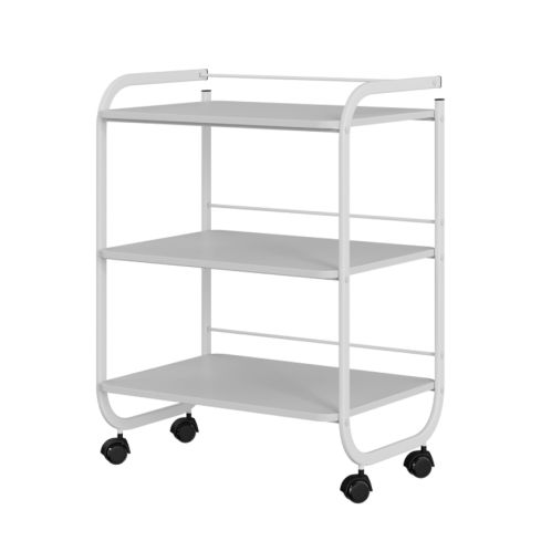 Carrito de estética de 3 estantes Modelo Elsa color Blanco