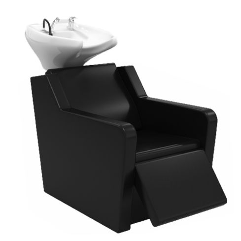 Lavacabezas Gama Alta con pica blanca y reposapies eléctrico Modelo Yannik B