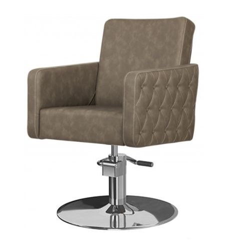 Sillón hidráulico de corte con costuras y reposabrazos Modelo Iris 