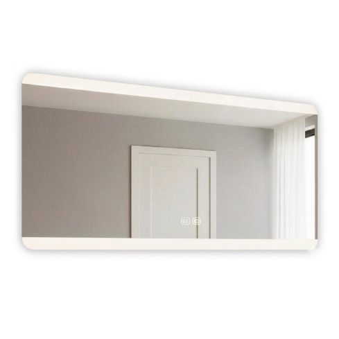 Espejo de pared rectangular estilo Moderno con iluminación LED Waterproof Modelo Antivaho 130x80