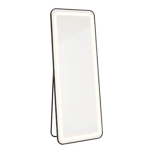 Espejo de pie estilo Moderno con iluminación LED y marco negro Modelo Gloss 50x160
