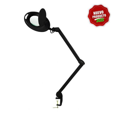 Lupa con Lampara LED de 5 aumentos con luz fria Modelo Mega Black