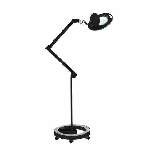 Lupa con Lampara LED de 5 aumentos con luz fría y brazo articulado Mega+ Black WK-L003 Weelko