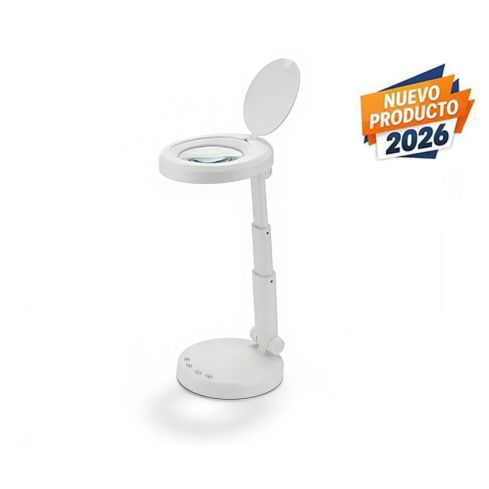 Lampara LED Plegable de sobremesa con Lupa de 5 aumentos y brazo articulado Modelo Flip WKL006 Weelko