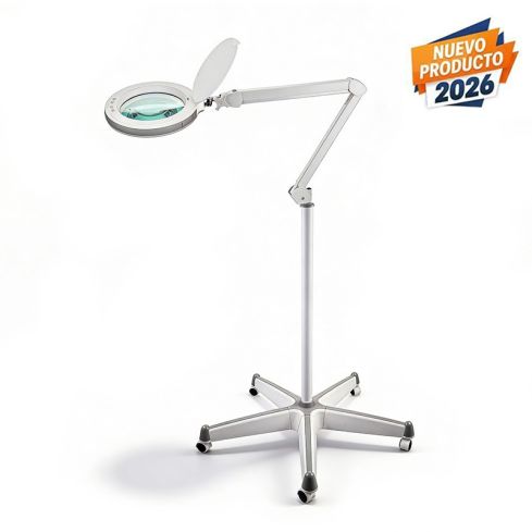 Lupa con Lampara LED de 5 aumentos con luz fría y brazo articulado con ruedas Widen Plus WKL005 Weelko