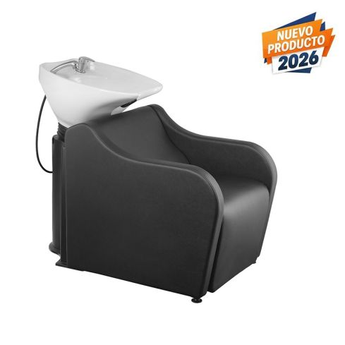 Lavacabezas con pica blanca y reposapiés eléctrico Modelo Brisal PowerPlus