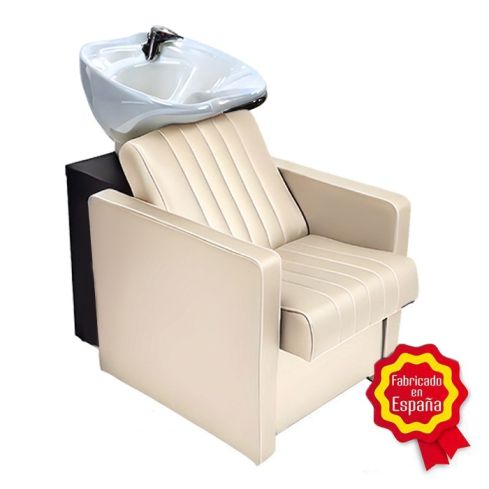 Lavacabezas con pica basculante y espacio de almacenaje Modelo Egipto Beige