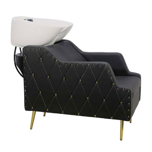 Lavacabezas con pica blanca y respaldo ergonómico Modelo King Oro