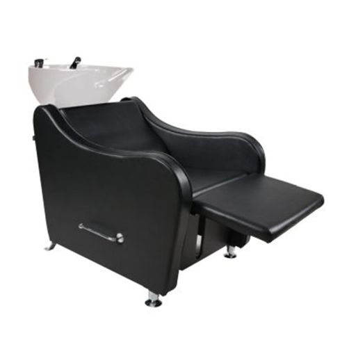 Lavacabezas con pica blanca y respaldo ergonómico Modelo Kurva