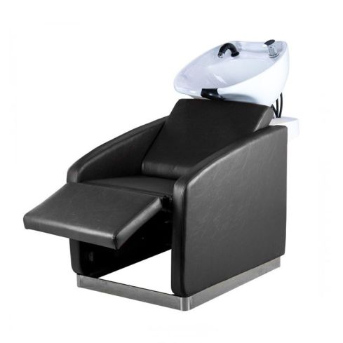 Lavacabezas con pica blanca y respaldo ergonómico Modelo Straight Line Black