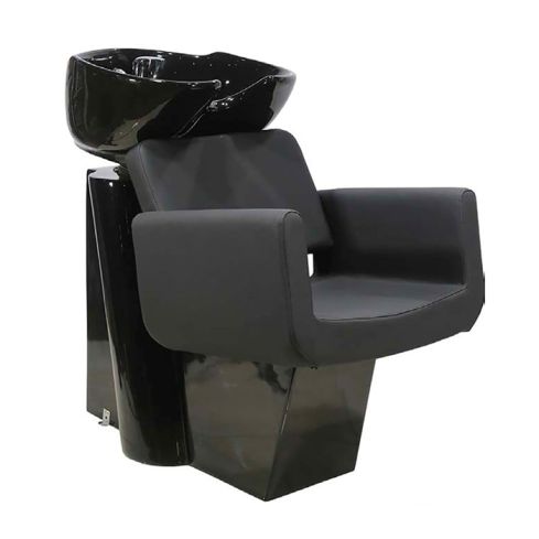 Lavacabezas con pica negra y respaldo ergonómico Modelo Robbin