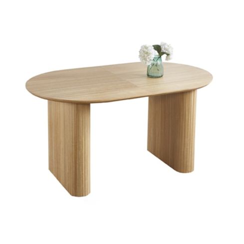 Mesa de comedor Oval extensible con tablero Oak Modelo Pietra 150