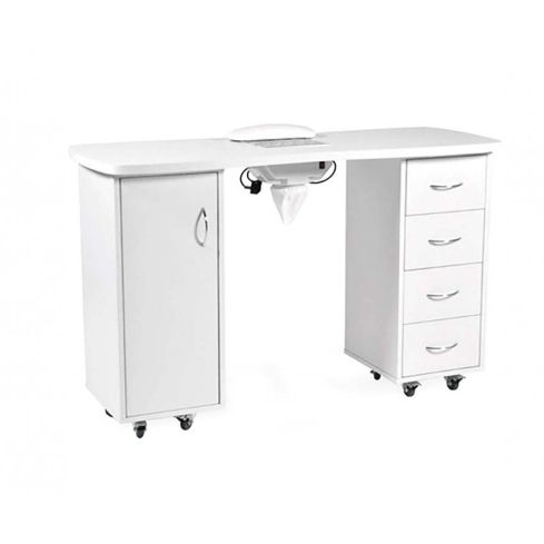 Mesa de manicura con aspirador, bolsa y cojín reposamanos Modelo Toli