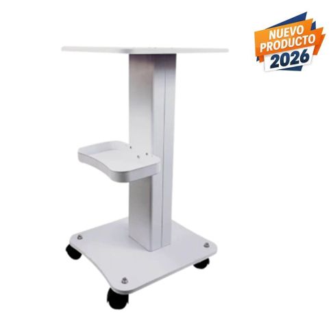 Carrito auxiliar de estética con 3 estantes Modelo Coronna color Blanco