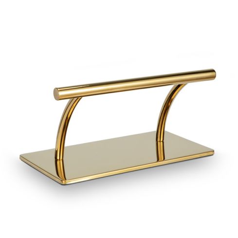 Reposapiés de Peluquería de acero inoxidable con forma curvada Modelo Godd Dorado