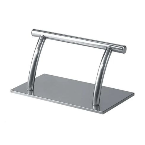 Reposapiés de Peluquería de acero inoxidable con forma curvada Modelo Jean Claude Olivier