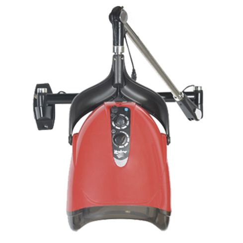 Secador de casco Iónico aéreo regulable con brazo articulado 3V Modelo Ionic Air Red