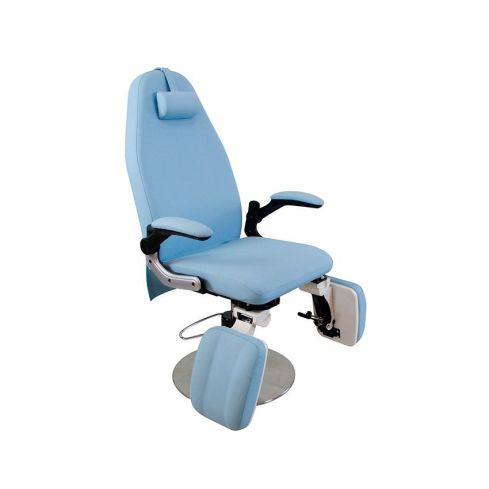 Sillón de Pedicura Hidráulico con reposapies independiente Modelo Alcor Azul
