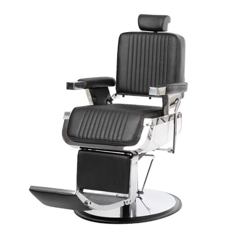 Sillón Barbero hidráulico reclinable y giratorio con reposabrazos Modelo Fringe  Weelko