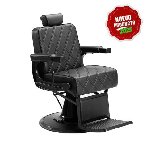 Sillón Barbero hidráulico reclinable y giratorio con reposabrazos Modelo Taper 2.0
